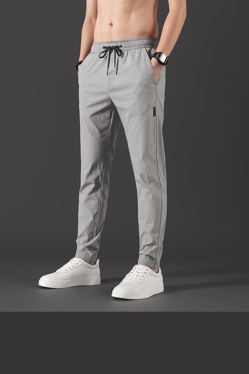 Men Solid Grey Track Pants
